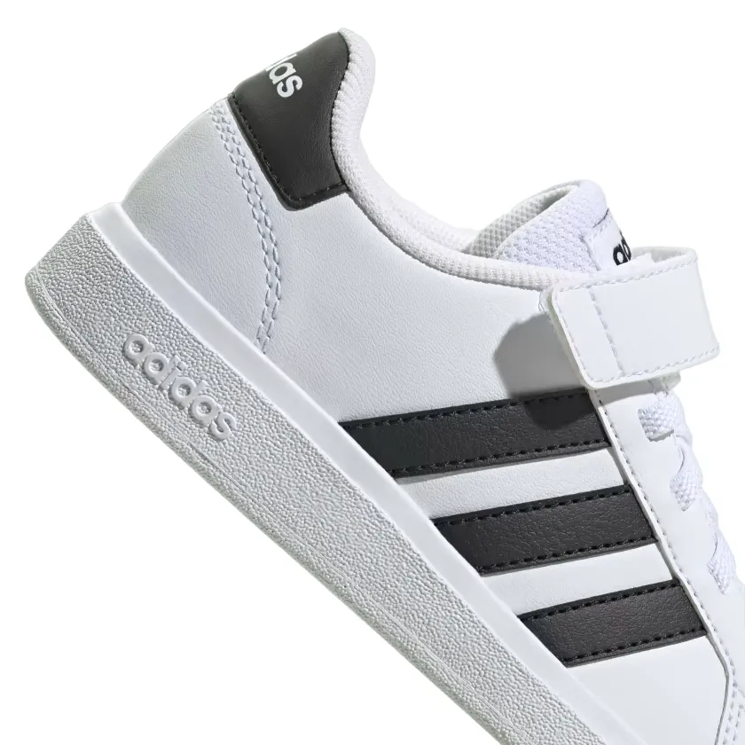 Adidas Grand Court 2.0 EL GW6521 white-black children's sneakers shoe
