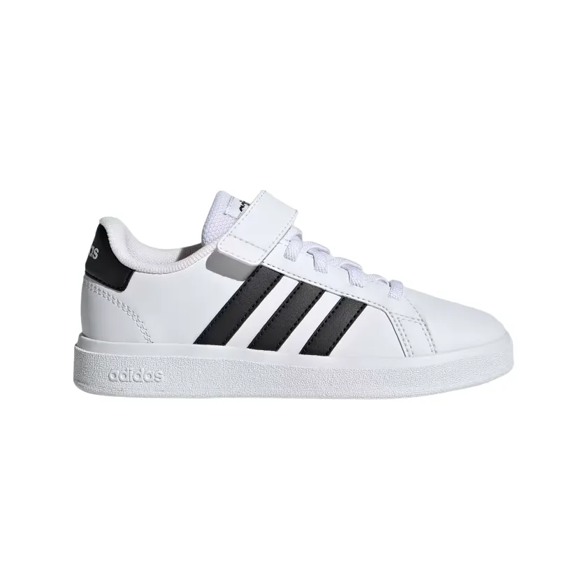 Adidas Grand Court 2.0 EL GW6521 white-black children's sneakers shoe