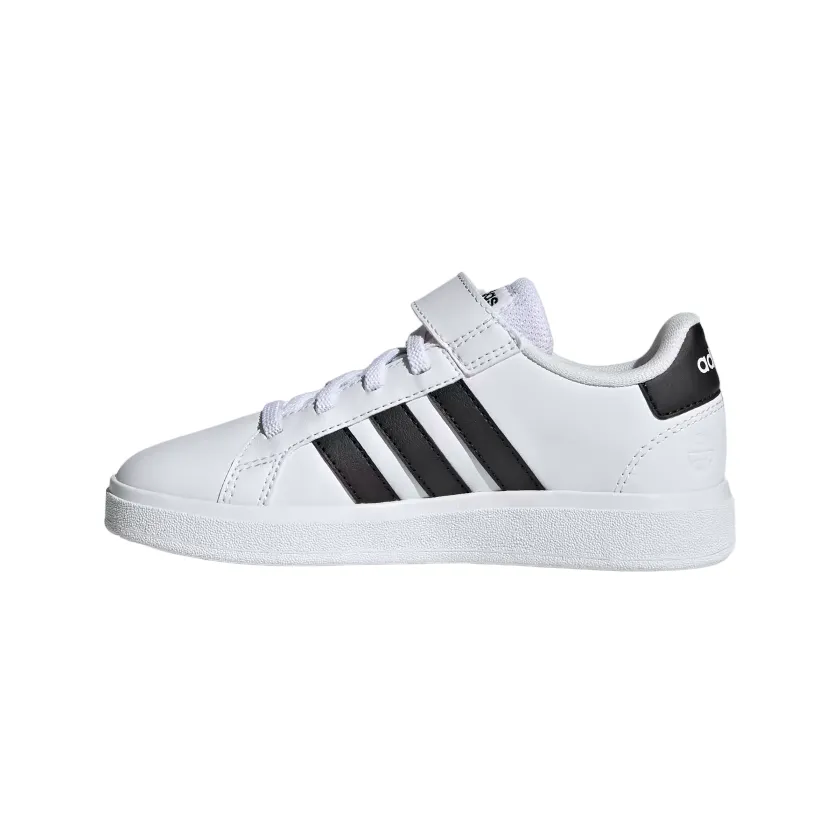 Adidas Grand Court 2.0 EL GW6521 white-black children's sneakers shoe