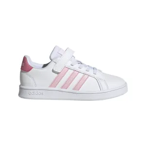 adidas Grand Court EL Childrens Trainers - Girls - White/Pink