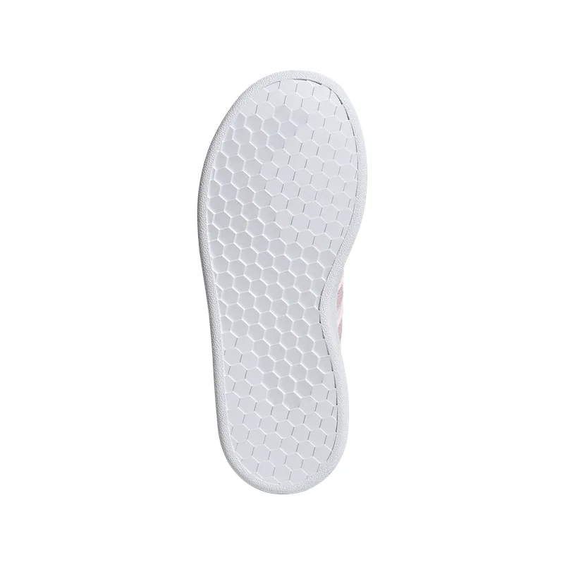 adidas Grand Court EL Childrens Trainers - Girls - White/Pink