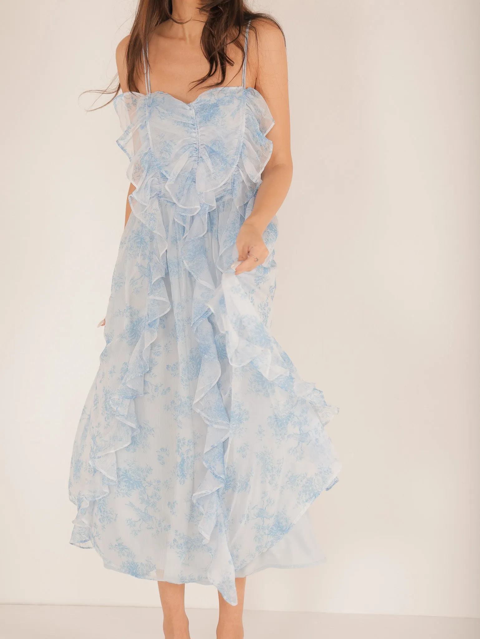 Ansley Ruffle Midi Dress