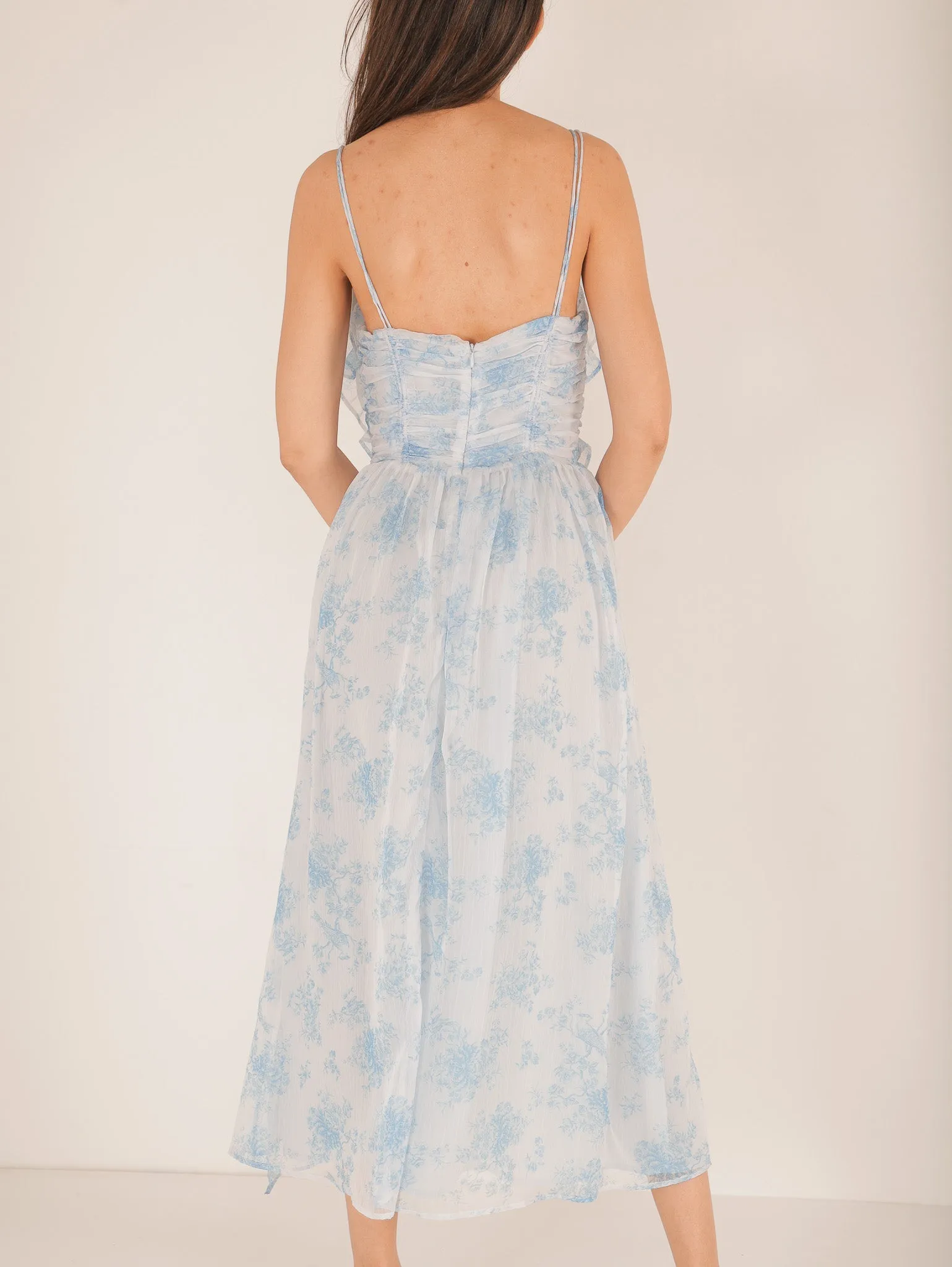 Ansley Ruffle Midi Dress
