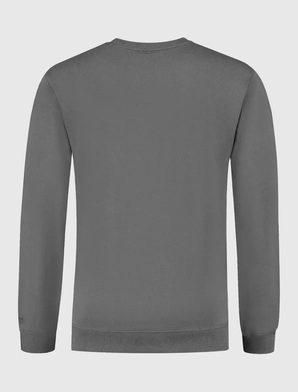 BALLIN - GREY ORIGINAL LOGO SWEATER