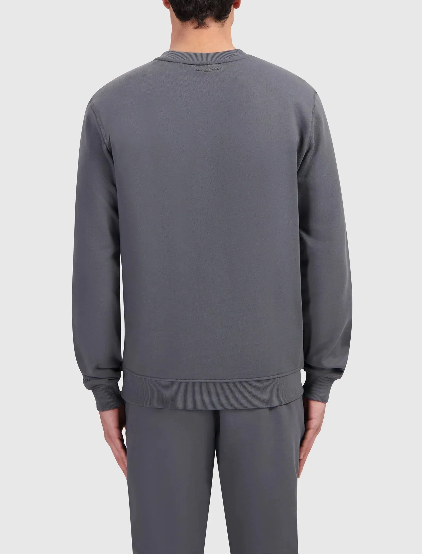 BALLIN - GREY ORIGINAL LOGO SWEATER