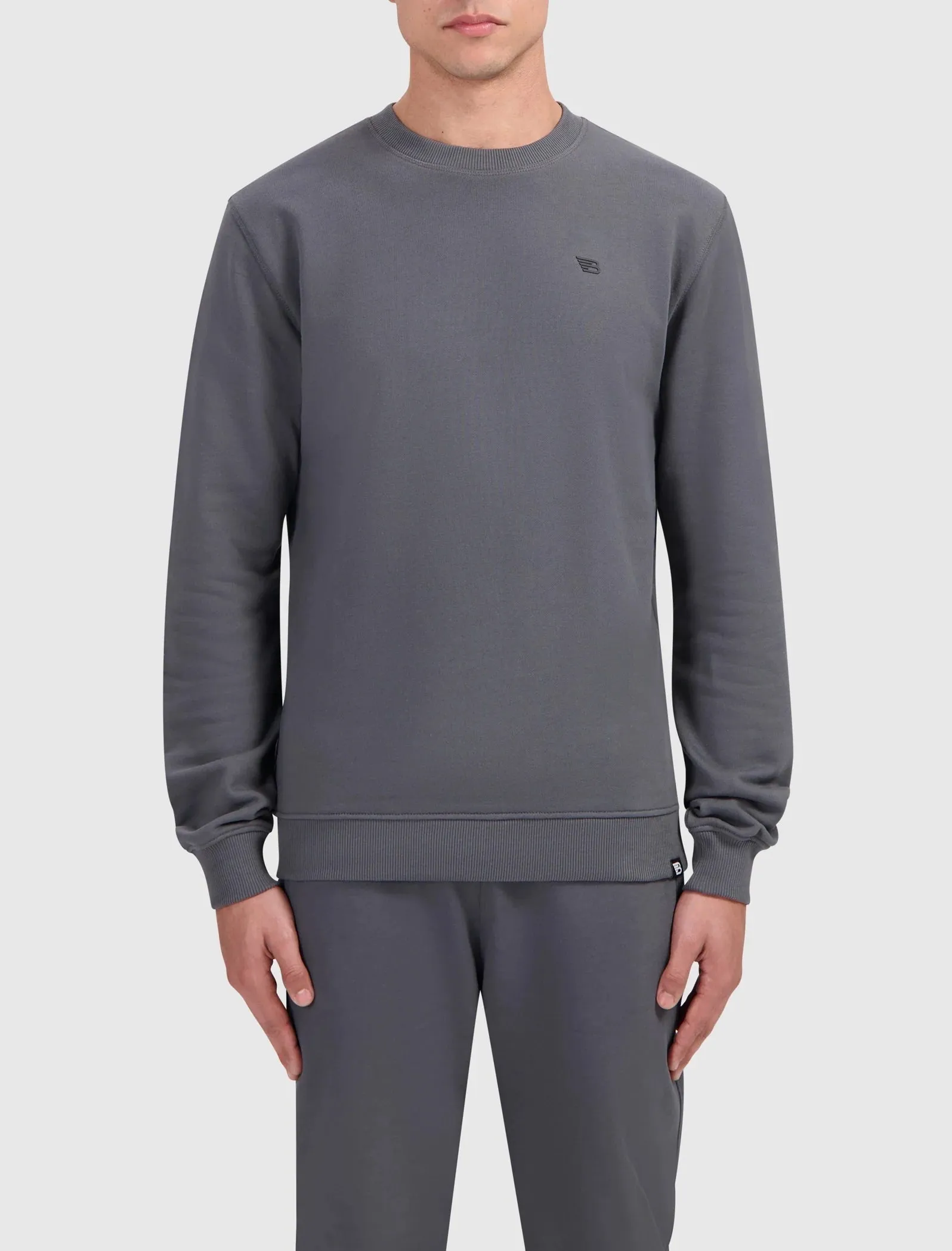 BALLIN - GREY ORIGINAL LOGO SWEATER