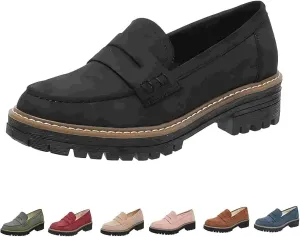 Cathalem Orthoture-Orthopedic Platform Loafers Comfort Orthopedic Shoes Womens Round Toe Walking Shoes Slip on Shoes