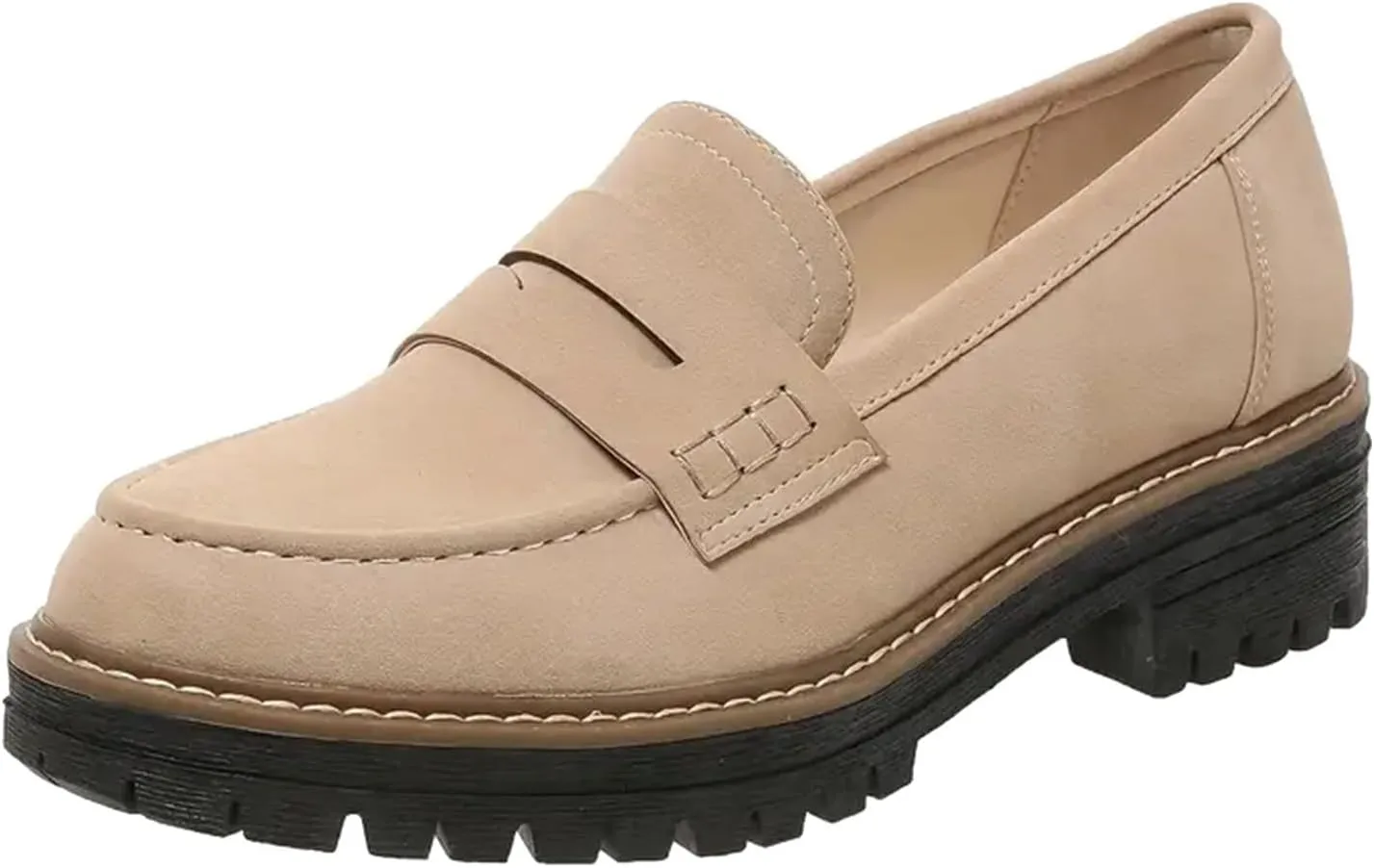 Cathalem Orthoture-Orthopedic Platform Loafers Comfort Orthopedic Shoes Womens Round Toe Walking Shoes Slip on Shoes