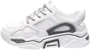 Chunky Sneakers for Women & Girls Summer Breathable Walking Shoes with 1.9-Inch Thick Sole - Comfortable