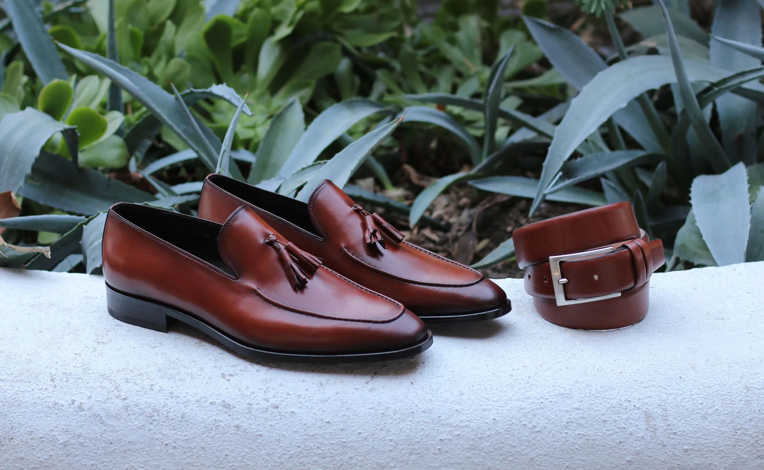 Corrente Calfskin Tasseled Loafer Tan