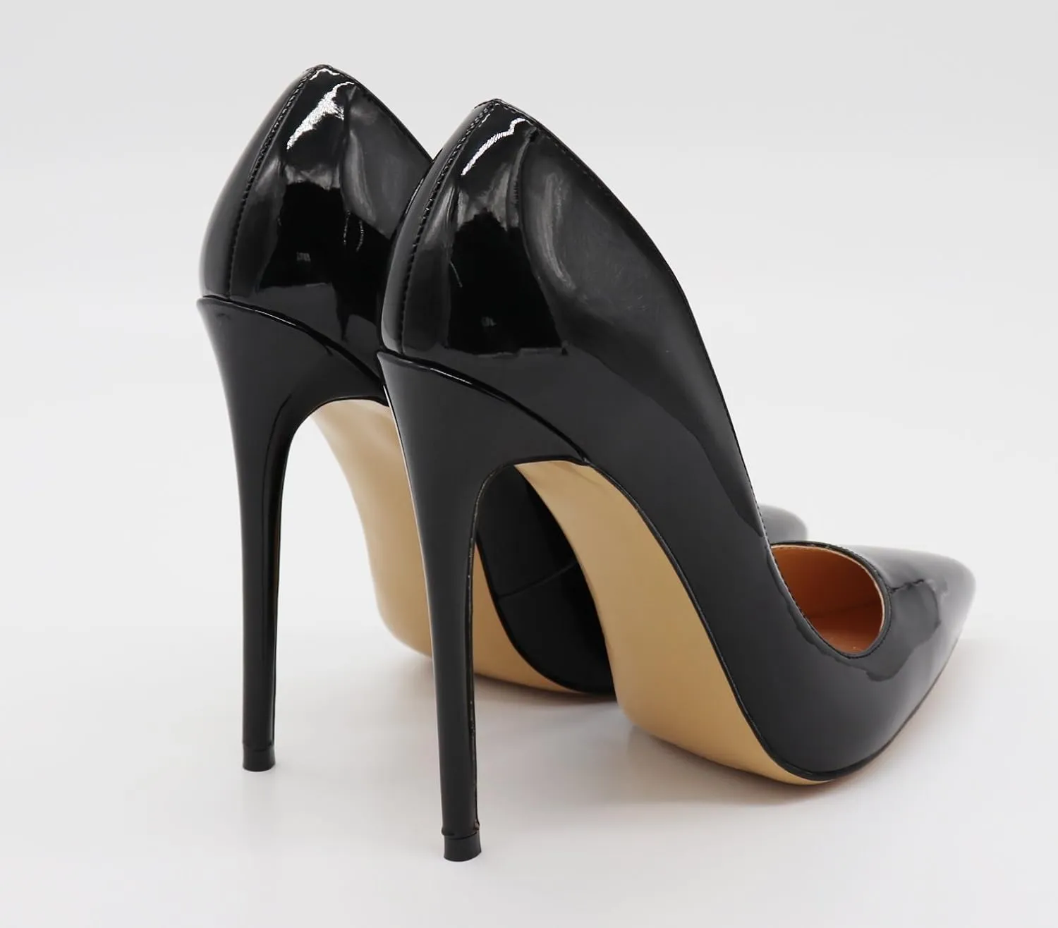 Eldof Women's Stilettos High Heels Slip On Pointed Closed Toe Classic Wedding Party Dressy Pumps 4.7 Inch