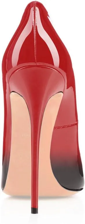 Eldof Women's Stilettos High Heels Slip On Pointed Closed Toe Classic Wedding Party Dressy Pumps 4.7 Inch
