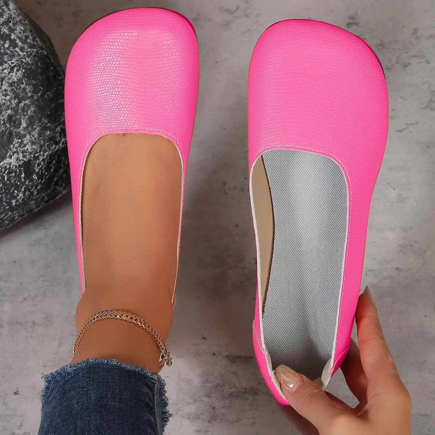 Flat Shoes for Women 2025 Casual Dressy Flat Loafer Leather Shoes Comfort Walking Boat Shoe on Clouds Loafer Comfort Sandals Shoe Slip-ons 2025