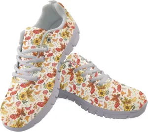 GIFTPUZZ Women's Road Running Tennis Shoes Breathable Mesh Walking Shoes Athletic Workout Gym Cross Trainer Sneakers for Jogging Hiking Travel