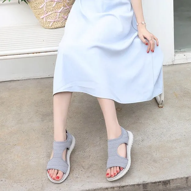 GroovyWish Women Walking Orthopedic Sandals Mesh Hollow Out Trendy Summer Sandals
