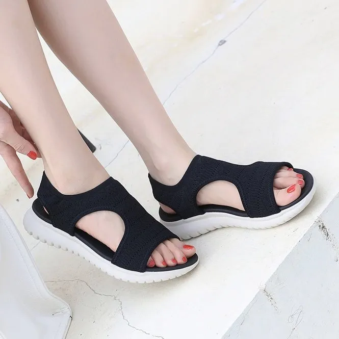 GroovyWish Women Walking Orthopedic Sandals Mesh Hollow Out Trendy Summer Sandals