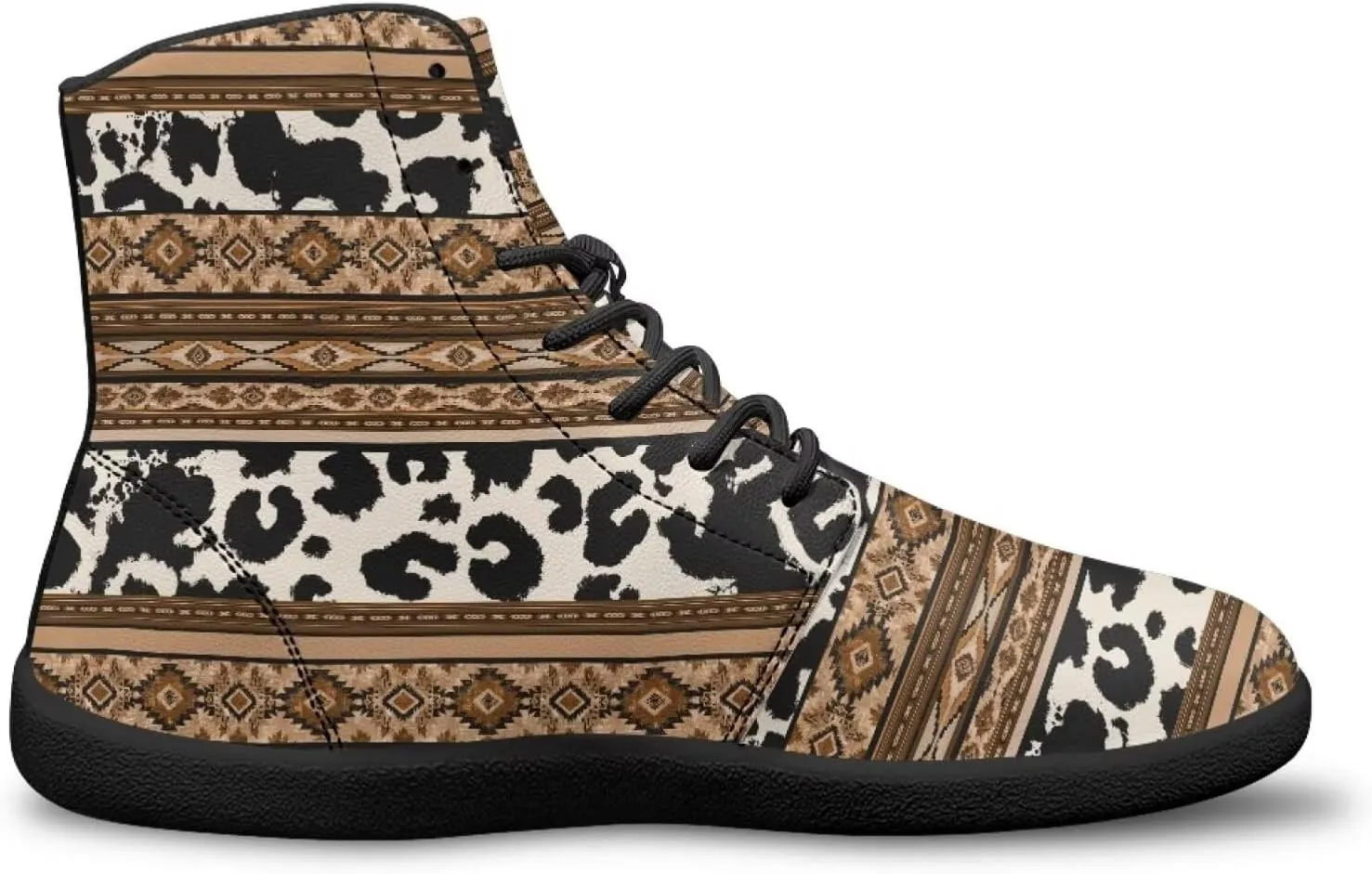 High Top Animal Print Barefoot Running Shoes for Men Grounded Footwear Wide Toe Box Gym Shoes Casual Mens Shoes