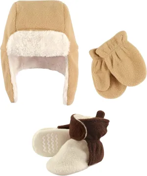 Hudson Baby Winter Hat, Mittens and Booties Set