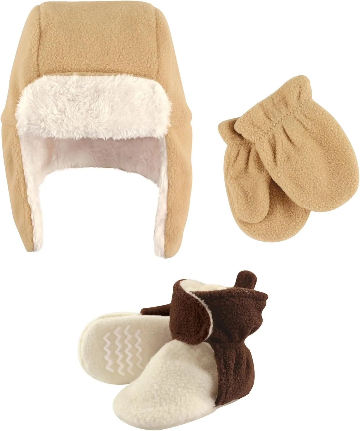 Hudson Baby Winter Hat, Mittens and Booties Set