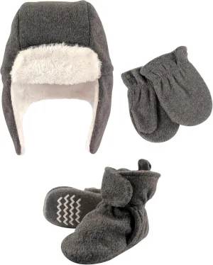 Hudson Baby Winter Hat, Mittens and Booties Set