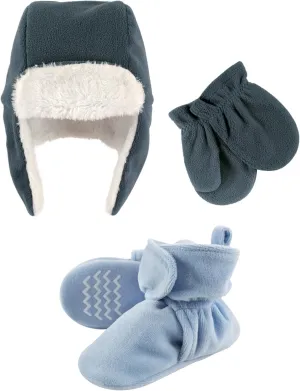 Hudson Baby Winter Hat, Mittens and Booties Set