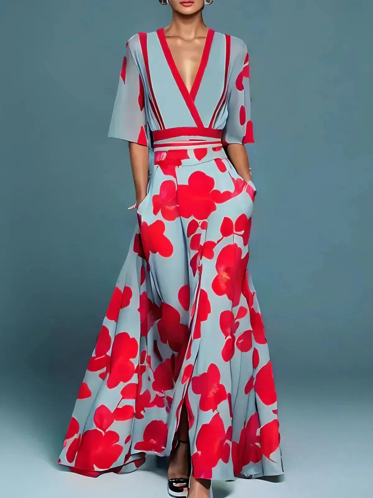 Jaelle™  | Elegant Floral Maxi Dress (Almost Sold Out)