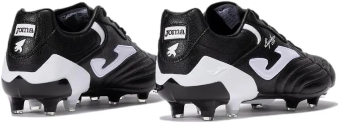 Joma Soccer Boots Firm Ground, 6.5-11 - Professional Cleats - Microfiber Upper, Chrome Sole, Heel Reinforcement, and Sock-Like Fit - Aguila Cup FG