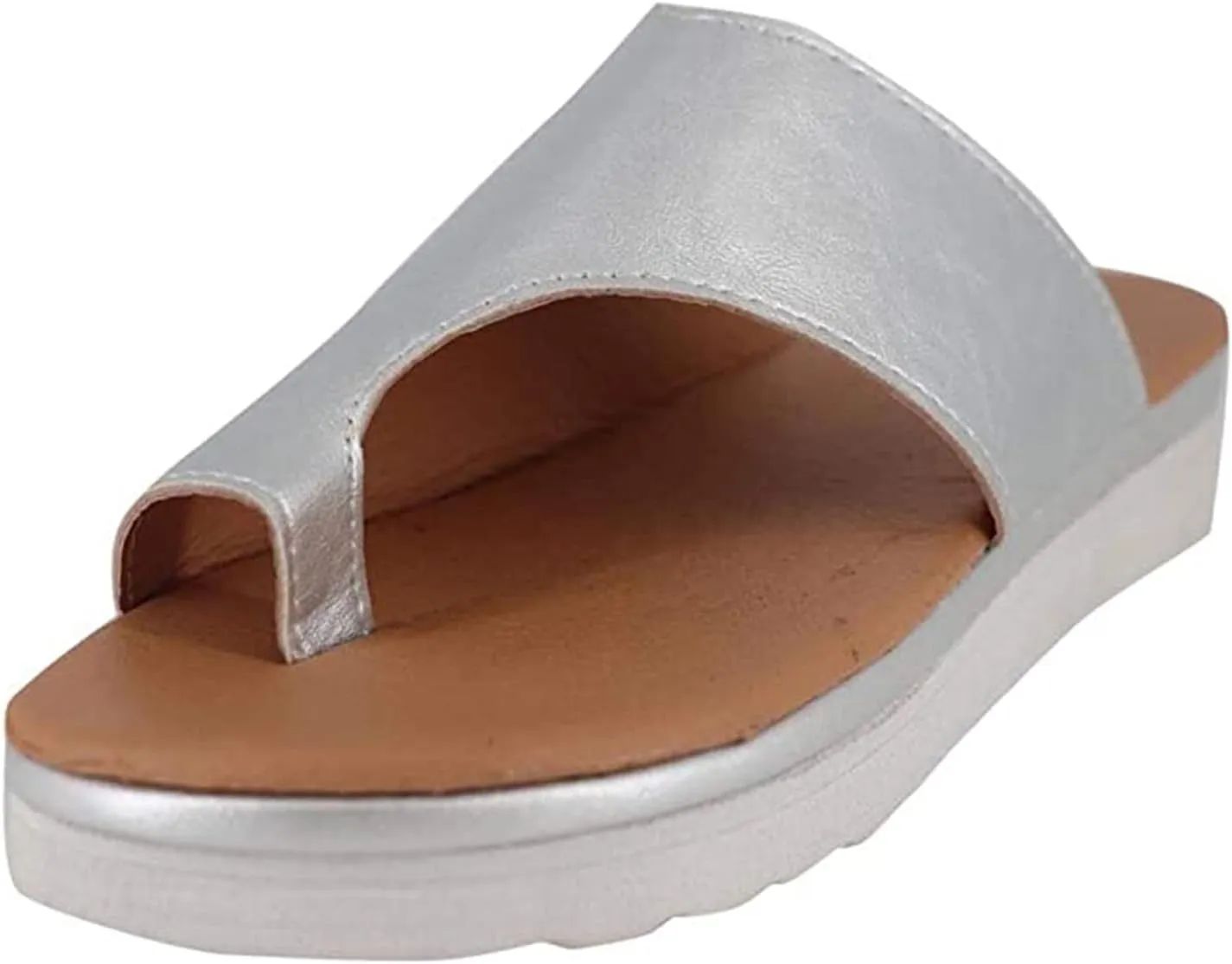Ladmiple Orthopedic Sandals for Women Comfortable Slippers with Arch Support Anti-Slip Breathable Sandal Beach Flip Flop