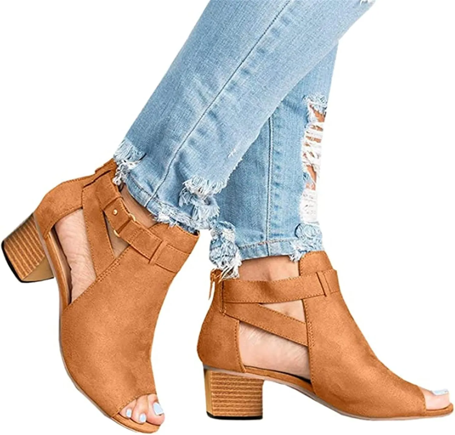 Ladmiple Summer Sandals for Women 2023 Comfy Wedges Ankle Strap Slip On Wedge Sandal Open Toe Casual Heel Platform Shoe