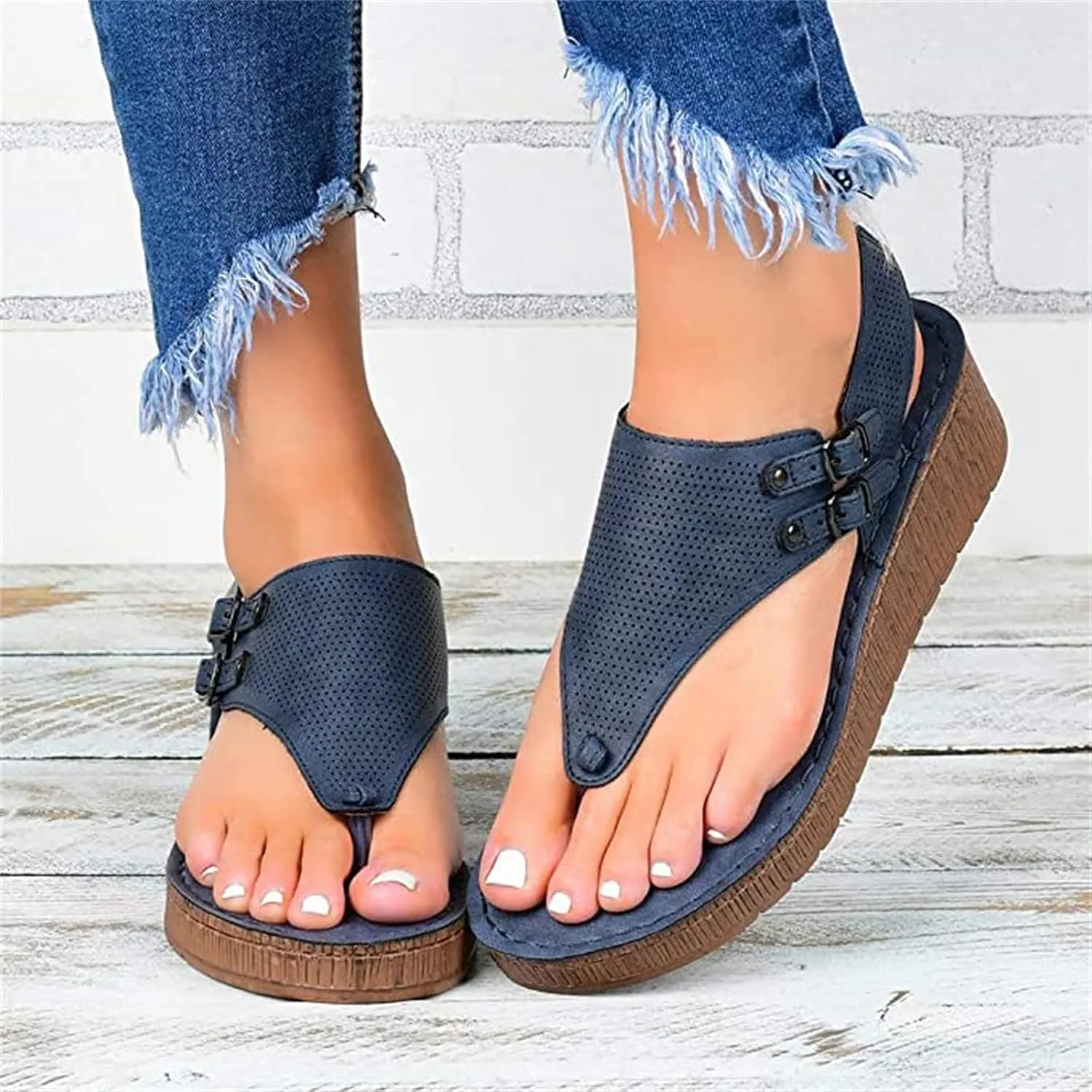 Ladmiple Summer Sandals for Women 2023 Dressy Espadrilles Wedge Shoes Open Toe Wedges Casual Travel Comfy Slip On Sandal