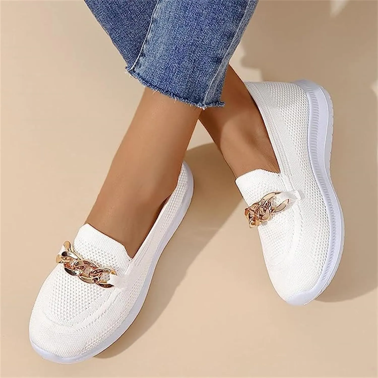 Ladmiple Tennis Shoes Womens Slip Ons Lightweight Breathable Walking Athletic Casual Sneakers for Running Gym Workout