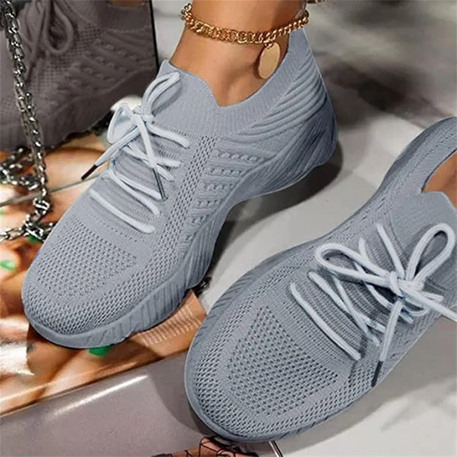 Ladmiple Tennis Shoes Womens Walking Running Slip On Memory Foam Lightweight Casual Non Slip Athletic Sneakers for Gym Travel