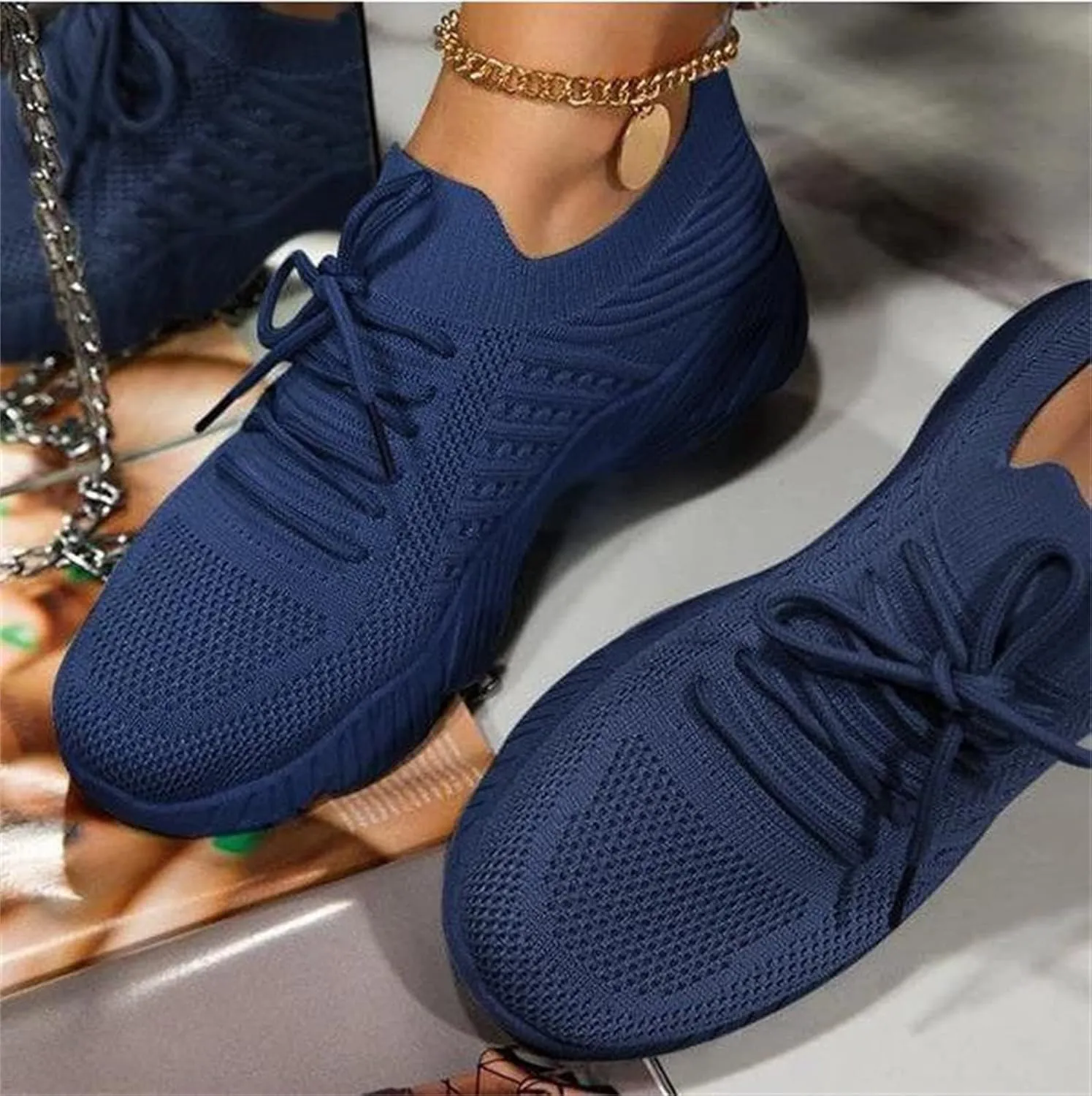 Ladmiple Tennis Shoes Womens Walking Running Slip On Memory Foam Lightweight Casual Non Slip Athletic Sneakers for Gym Travel
