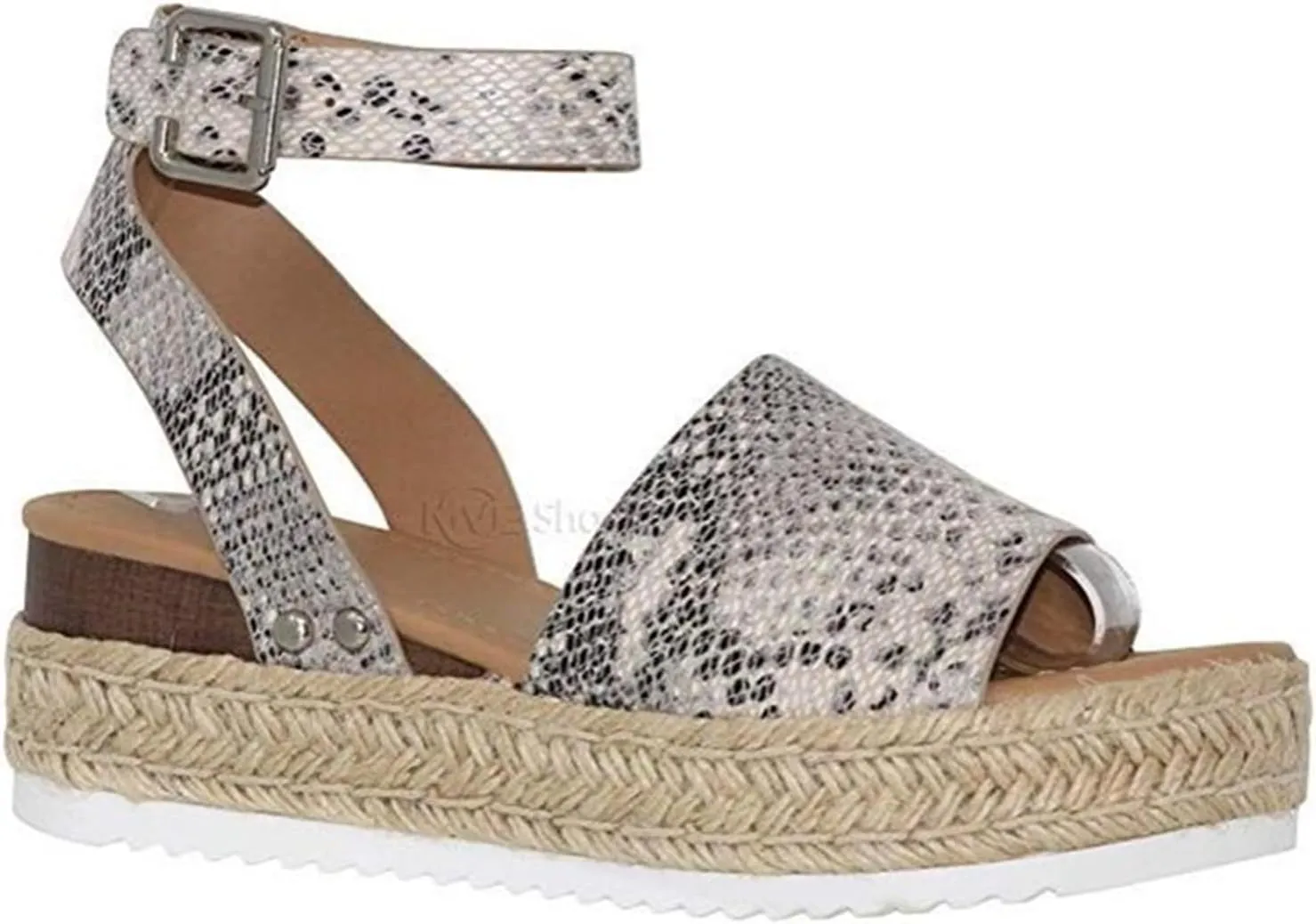 Ladmiple Wedge Sandals for Women Dressy 2023 Comfy Slip On Sandal Summer Casual Beach Shoes Open Toe Espadrille Platform