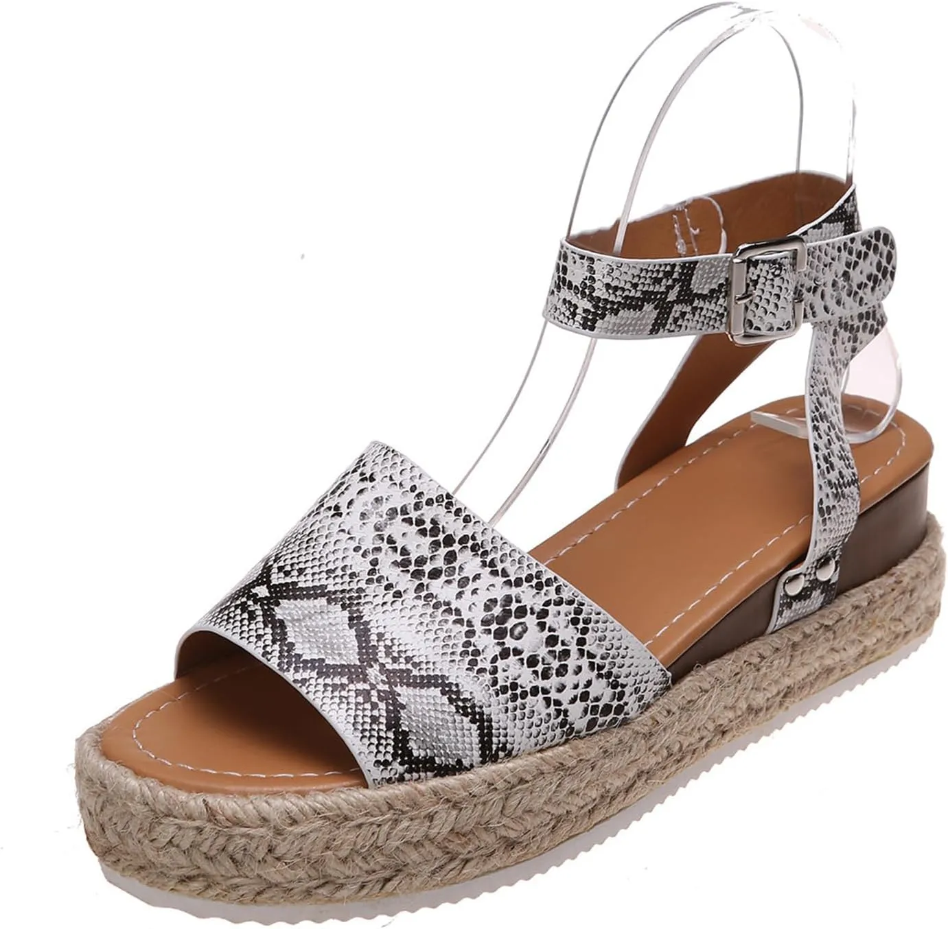 Ladmiple Wedge Sandals for Women Dressy 2023 Comfy Slip On Sandal Summer Casual Beach Shoes Open Toe Espadrille Platform