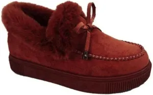 Lausiuoe Winter Fashion Boots For Women 2024 Snow Boots Classic Fuzzy Fur Lining Slip On Ankle Booties Warm Loafers Shoes