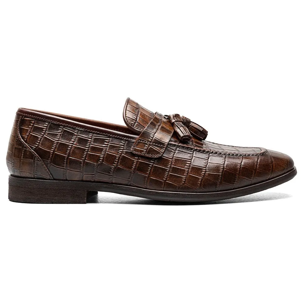 Men's Franz Moc Toe Stacy Adams Slip-On Loafers, Cognac