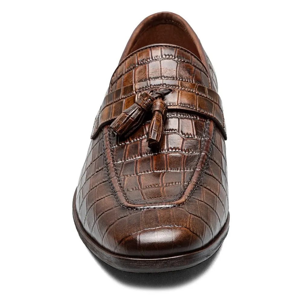 Men's Franz Moc Toe Stacy Adams Slip-On Loafers, Cognac