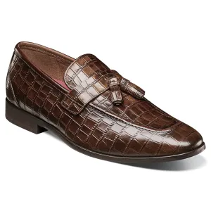 Men's Franz Moc Toe Stacy Adams Slip-On Loafers, Cognac