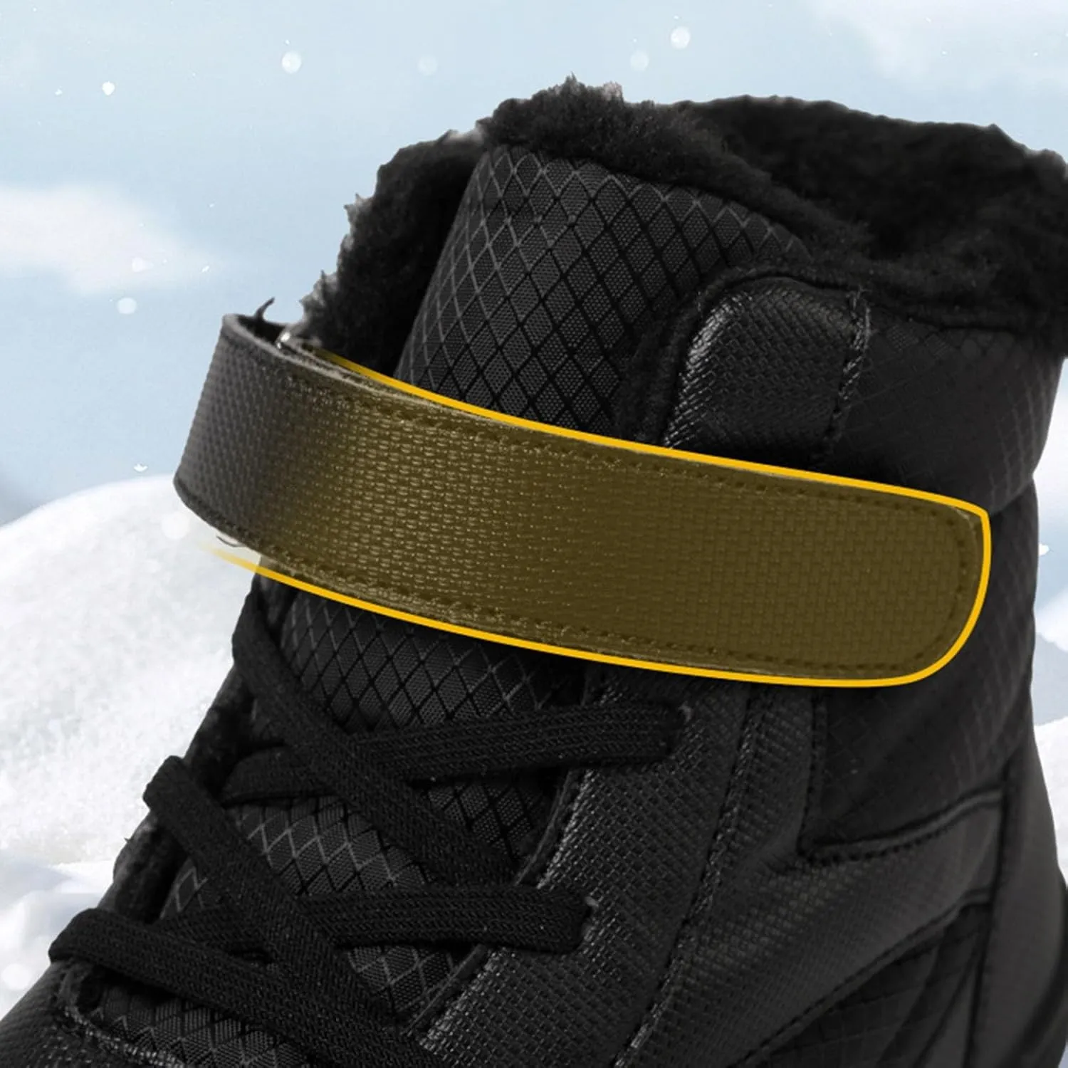 Open Toe Fuzzy Snow Booties For Boys Kids Childrens Leather Flat Non Slip Shoes Outdoor Running Warm Lightweight Boots