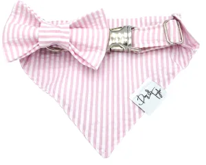 Pretty In Pink Slip-on Bandana   Collar   Bow (Set of 3)