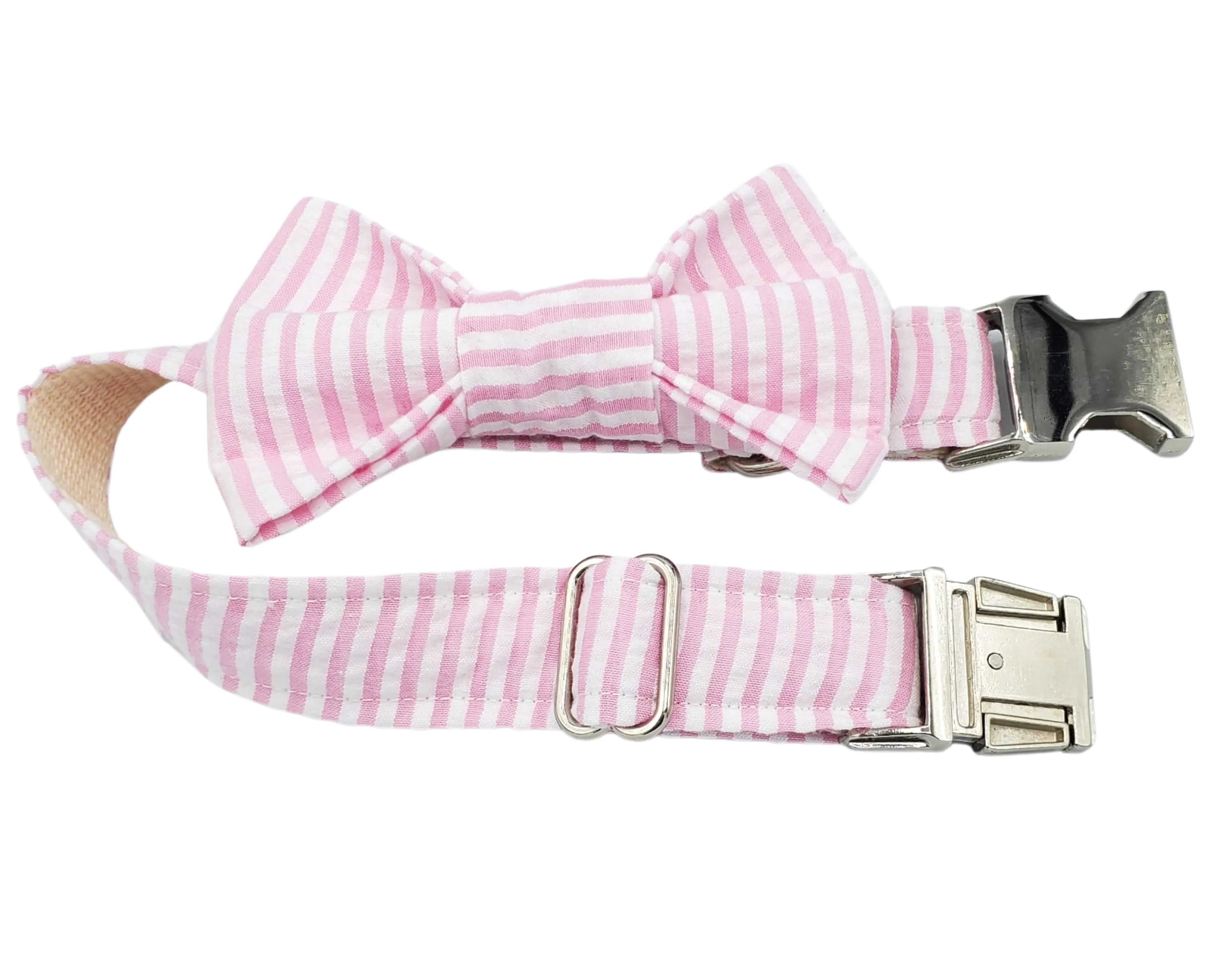 Pretty In Pink Slip-on Bandana   Collar   Bow (Set of 3)