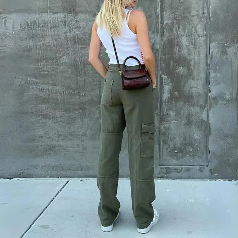 Relaxte Cargo Broek voor Vrouwen - Comfortabel en Trendy