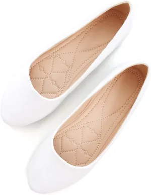 SAILING LU Pointy Toe Shoes Women Ballet Flats Comfort Solid Flat Shoes for Women Work Slip On Moccasins