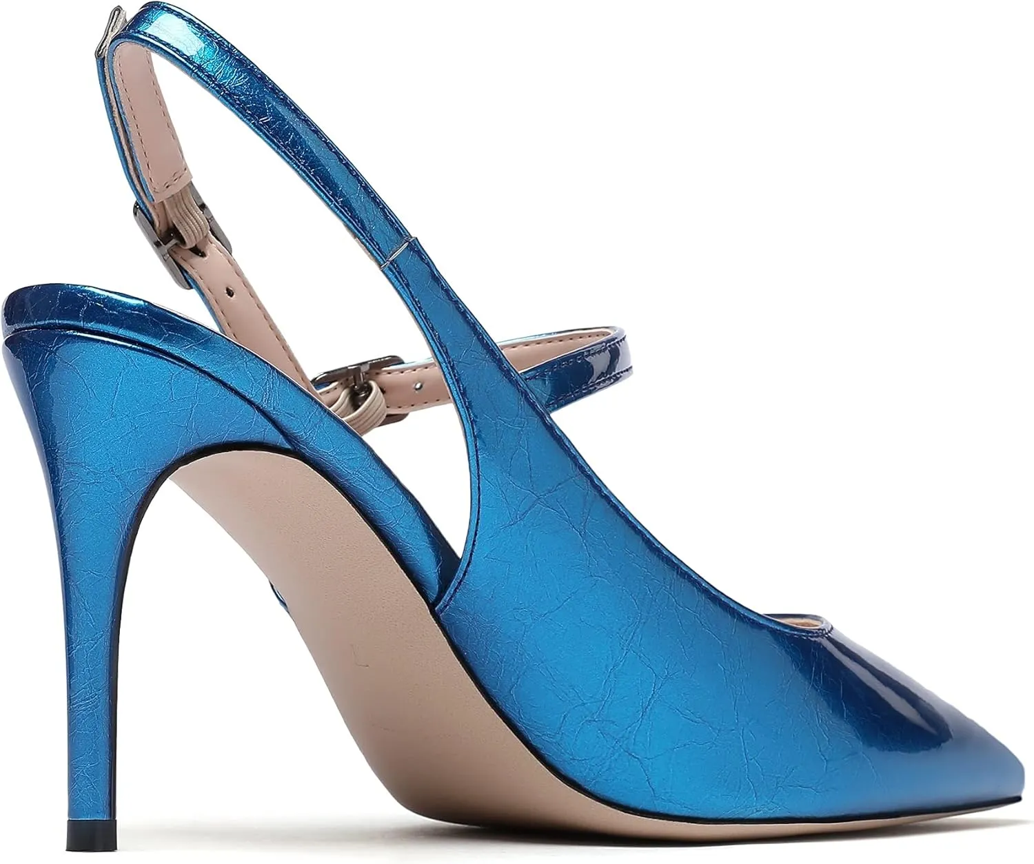 SAMMITOP Women's Pointed Toe Mary Jane Pumps Slingback High Heel Dress Shoes