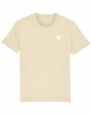 Sand T / S Logo White Embroidered Men
