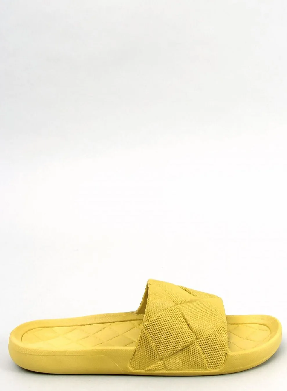 TEEK - Yellow Green Textured Checkered Slides