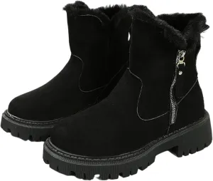 Trending Winter Boots For Women 2024 Snow Boots Fur Lined Warm Fuzzy Fashion Slip On Loafers Shoes Ankle Booties