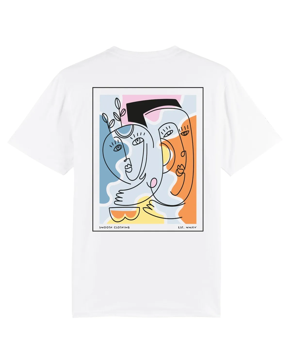 White Kids T / Art Front Back Girls